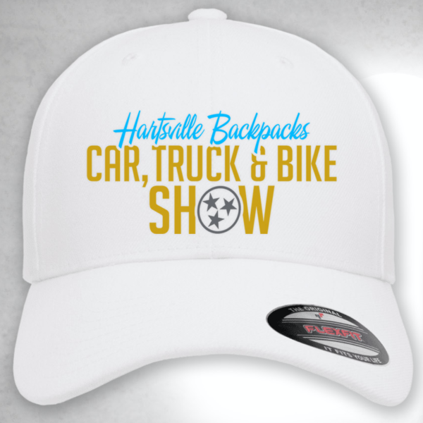 Hartsville Backpacks Car Show Cap (White)